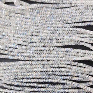 Perles de pierre de lune blanche AAA de forme ronde, 3-5 mm, 16 pouces, naturelles de Madagascar, pour la fabrication de bijoux, certifiées CMA, marque Jaipurgemshouse - Product Image 4