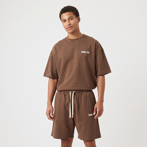 Conjunto de Dos Piezas de Verano para Hombre, Camiseta y Pantalones Cortos Casuales, Traje Deportivo Masculino de Moda con Manga Corta - Product Image 1