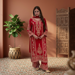 Nouvelles tenues de soirée exclusives de créateurs, style indien et pakistanais en georgette, disponibles au meilleur prix. - Product Image 1