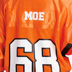 Camiseta de Fútbol Americano Corta Personalizada para Mujer, Ajuste Holgado, Transpirable, Cuello en V, Malla, Diseño Personalizado, Estampado, Ropa Urbana, Venta al por Mayor - Product Image 4