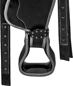 Sillas de Montar Occidentales Grabadas de Alta Calidad, Cuero Genuino Negro, Logotipo y Tamaños Personalizados, MOQ Bajo, Sillas de Montar para Carreras - Product Image 4