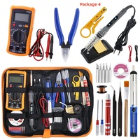 Kit de Multímetro Digital de 80W con Pantalla LCD y Temperatura Ajustable, Lápiz de Soldadura Eléctrico con Soldador Digital, Juego de Herramientas de Reparación