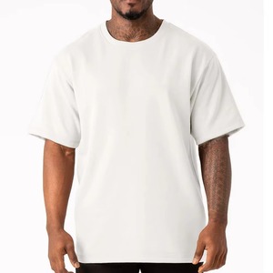 Camiseta antibacteriana de manga corta 100% algodón para hombre, talla grande, holgada, estampada, de alta calidad y suave. - Product Image 1