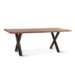 Table basse en bois avec base en métal, table basse moderne en bois avec base en métal, style industriel, meubles de salon, vente en gros - Product Image 1