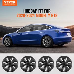 Copricerchi per Tesla Model Y 2020-2023, Protezione Completa con Nastro Adesivo, Copertura per Valvole in ABS PC, 19 Pollici - Product Image 2