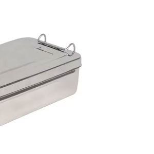 Premium Quality German Stainless Steel Manual Instrument <b>Boxes</b> Custom Branding Surgical Holloware Hospital Grade <b>Medical</b> Storage - Product Image 3