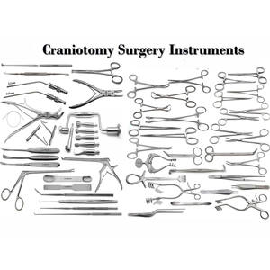 Juego de instrumentos de Neurocirugía de 151 piezas de acero quirúrgico alemán - Product Image 1