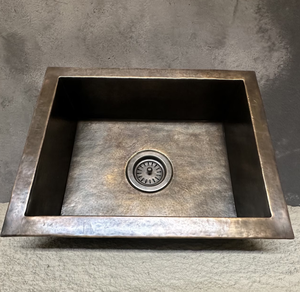 Évier de cuisine contemporain en laiton massif, fait main, de luxe, à cuve unique profonde, moderne, pour cuisines résidentielles - Product Image 4