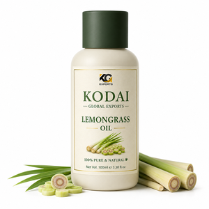 Aceite Esencial de Limoncillo de Tamil Nadu 100% Puro y Natural de Primera Calidad, Destilado al Vapor, para Aromaterapia y Cuidado Facial, Kodai Global Export - Product Image 1