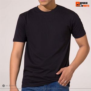 T-shirt en coton uni pour homme, coupe classique, streetwear, col rond, décontracté, manches courtes, t-shirt d'été, vente en gros - Product Image 5