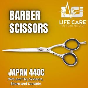 ชุดกรรไกรตัดผมมืออาชีพและกรรไกรซอยผม พร้อมใบมีดโกนคมกริบ ปรับระดับได้ ผลิตโดย Life Care - Product Image 2
