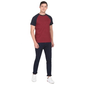 Men's <b>Raglan</b> <b>Sleeve</b> <b>T</b>-<b>shirt</b> Wholesale Baseball Jersey <b>Shirts</b> Custom Color Block Sports Tee - Product Image 2