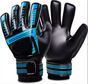 Gants de gardien de but de football respirants et antidérapants à doigts complets avec fermeture auto-agrippante, design personnalisable pour adultes et enfants professionnels - Product Image 2