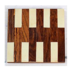 ชุดถาดรองกระดูกแบบฝัง4ชิ้นสำหรับใส่ชากาแฟเครื่องดื่มเย็นบนโต๊ะถาดรองแก้วป้องกันความร้อนสำหรับเป็นของขวัญของตกแต่งบ้าน - Product Image 2