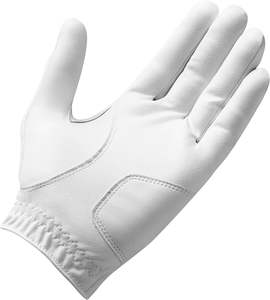 Gant de golf pour homme Tour Premium en cuir Cabretta blanc pour le dos de la main - Product Image 2