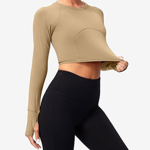 Light Weight Women <b>Crop</b> Compression <b>Tops</b> Quick Dry 2026 New Design Women <b>Crop</b> Compression <b>Tops</b> - Product Image 1