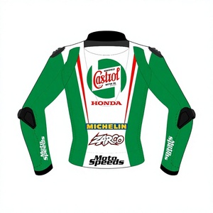 เสื้อแจ็คเก็ต Johann Zarco MotoCP Racing Zonda/Chaquetta ตัดเย็บตามสั่ง แผ่นยืดหยุ่นได้ กระชับสบาย ป้องกันแรงกระแทก มาตรฐาน CE - Product Image 2