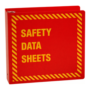 Brady 2.5-Inch Red MSDS Binder for Industrial and Laboratory SDS Storage - Product Image 1