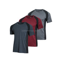 T-shirt pour hommes, haut de qualité, surdimensionné, uni, avec impression broderie, personnalisé, 100% coton