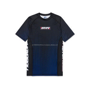 Personnalisez votre propre logo Rash Guard à manches complètes sublimé MMA Rash Guard BJJ Rash Guard, Compression Shirt MMA Rashguard pour hommes - Product Image 1