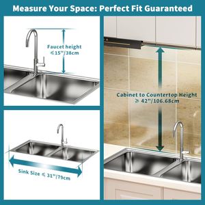 Escurridor de Platos Grande de 2 Niveles de Acero Inoxidable para Colocar Sobre el Fregadero con Soporte para Utensilios para la Encimera de la Cocina - Product Image 2