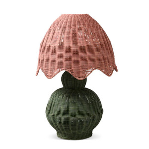 Lámparas de mesa de ratán vintage, iluminación decorativa para el hogar, lámpara de mesa nórdica, se aceptan pedidos OEM y ODM, venta al por mayor desde Vietnam - Product Image 5