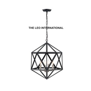 Lustre Industriel Polyvalent pour Plafond de Café et Chevet de Chambre, Décoration Vintage - Product Image 2