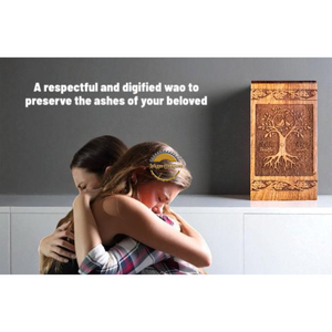 Handcrafted lifetree urn & Natural Wood Cremation Urn Ashes <b>Box</b> Artistic Funeral <b>Memorial</b> Keepsake by AYAANS - Product Image 5
