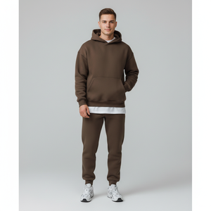 Conjuntos Deportivos Personalizados de Alta Calidad 100% Algodón 380 GSM para Hombre, Ropa Deportiva con Bordado para Hombre, Conjuntos 100% ALGODÓN - Product Image 1