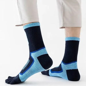 Men's Athletic Crew <b>Socks</b> Spandex/Polyester Fabric Breathable Quick Dry Stretch Fit for Sports Training - Product Image 6