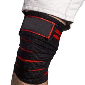 Genouillères de musculation respirantes en caoutchouc pour l'entraînement en salle de sport, vente en gros 2025, 78 pouces - Product Image 6