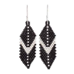 Pendientes Ligeros Bordados con Cuentas, Pendientes de Cuentas Bordadas, Pendientes de Bordado con Cuentas Hechos a Mano, Totalmente Personalizables - Product Image 4