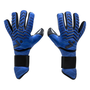 Gants de gardien de but d'entraînement à coupe plate pour hommes, durables, paume en latex 5 mm, niveau d'entrée, ajustement confortable, pour l'entraînement au football - Product Image 3