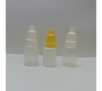 Ensemble de flacons en plastique PE/PP APS C0078 3-15 ml pour collyre, couleur blanche, légers, durables, avec bouchon hermétique, forme cylindrique, fond plat