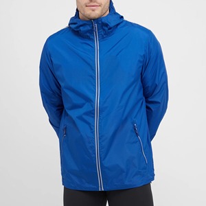 Chaqueta con Capucha para Hombre, Impermeable, Transpirable, de Tejido Softshell, con Cierre de Cremallera, Corte Regular, para Invierno y Actividades al Aire Libre, Color Azul, de Worldly Sports - Product Image 3