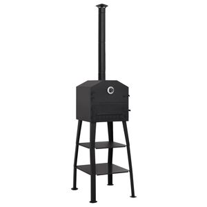 Four à pizza extérieur au charbon de bois avec 2 pierres réfractaires pour rôtir et cuire, durable et portable - Product Image 1