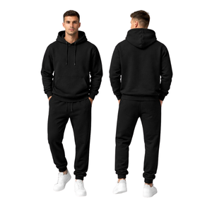 Conjunto Deportivo Personalizado Unisex de Felpa, Transpirable, 100% Algodón, Sudadera con Capucha y Pantalones Jogger - Product Image 1
