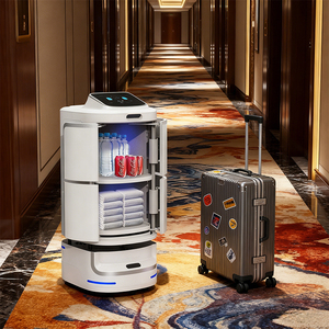 Robot de livraison de nourriture <span class=keywords><strong>autonome</strong></span> Speedybot Premium pour les services hôteliers avec navigation intelligente et interaction vocale - Product Image 1