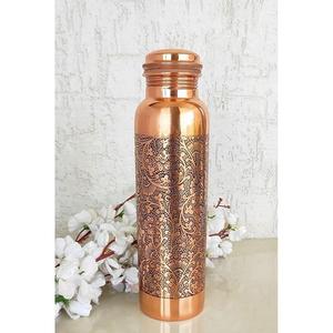 Elegante botella de agua de cobre diseñada para un uso duradero, que satisface las necesidades de hidratación en casa, oficina, gimnasio, viajes al aire libre. - Product Image 3