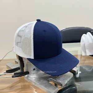OEM Custom Standard Mesh Trucker <b>Hat</b> 6 Panel Cap with Embroidered Logo Patch Structured Baseball Cap Wholesale Factory - Product Image 4