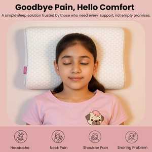 Suave y cómoda almohada de contorno de espuma de memoria para bebé y almohada de cuello de bebé buena almohada diseñada para dormir con ondas - Product Image 5