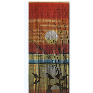 Premium Handmade Bamboo Beaded Curtain Custom Vietnamese Artisan Design Roman Wedding Natural Room Divider for Home Decor - Product Image 1