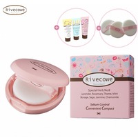 [J International] Fond de Teint Compact Rivecowe CC 8g pour un Maquillage Mat, Contrôle du Sébum et de l'Huile, Fini Visage