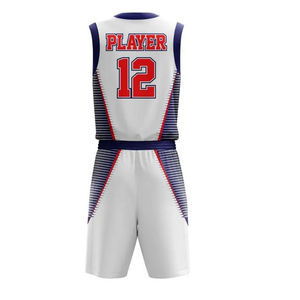 Uniforme de basket-ball personnalisé fabriqué au Pakistan pour hommes, jersey de basket-ball en polyester de haute qualité pour l'entraînement, personnalisable - Product Image 5