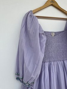 Femmes filles pur coton Maxi robe indien bloc imprimé décontracté été soirée à la mode nouvelle vente en gros longue robe mi-longue - Product Image 3