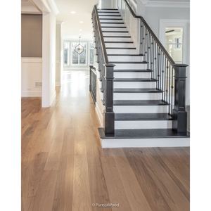 Plancher en bois d'ingénierie en chêne naturel, épaisseur 12 mm, largeur 7,5 pouces, système à languettes et rainures, pour hôtels et salles à manger - Product Image 4