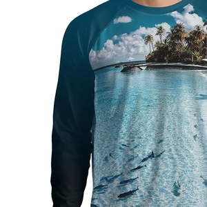 Camisa de Pesca de Manga Larga para Hombre, Estampado Tropical, Protección Solar UPF 50, Secado Rápido, Poliéster - Product Image 5