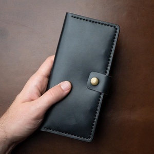 Cartera de cuero de calidad superior/Titular de chequera de estilo de negocios/Venta caliente Hombres Mujeres Carteras OEM Cartera de viaje - Product Image 5