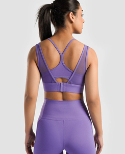 Soutien-gorge de sport sans coutures à maintien élevé personnalisé, qualité supérieure, respirant, personnalisation du logo, maintien moyen, style simple, yoga - Product Image 3