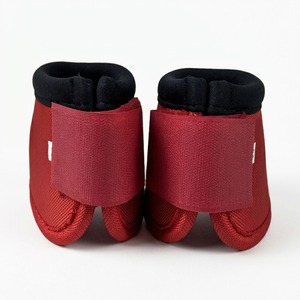 NUEVAS Botas de Soporte para Caballos de Neopreno Color Morado Sólido Personalizadas, con Correa de Velcro, Protectores para Patas - Product Image 2